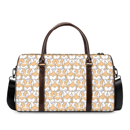 Corgi Butt Pattern Print Duffle Bag