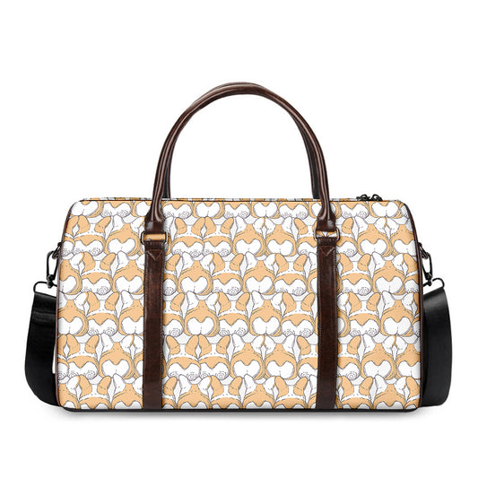 Corgi Butt Pattern Print Duffle Bag