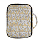 Corgi Butt Pattern Print Front Pocket Bible Bag