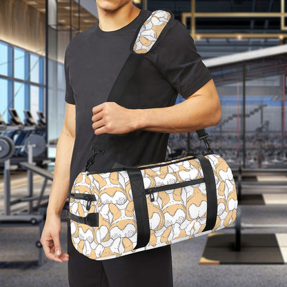 Corgi Butt Pattern Print Gym Bag