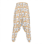 Corgi Butt Pattern Print Hammer Pants