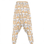 Corgi Butt Pattern Print Hammer Pants