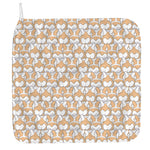 Corgi Butt Pattern Print Hand Towel