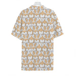 Corgi Butt Pattern Print Hawaiian Shirt