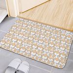 Corgi Butt Pattern Print Indoor Door Mat
