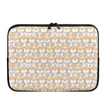 Corgi Butt Pattern Print Laptop Sleeve