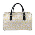 Corgi Butt Pattern Print Leather Duffel Bag
