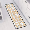 Corgi Butt Pattern Print Long Kitchen Mat
