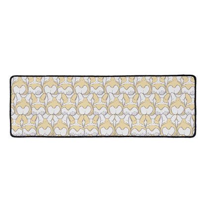 Corgi Butt Pattern Print Long Kitchen Mat