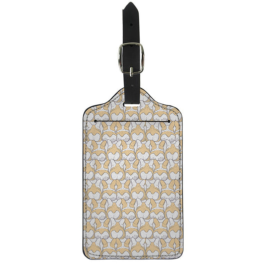 Corgi Butt Pattern Print Luggage Tag