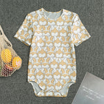 Corgi Butt Pattern Print Men's Bodysuit