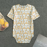 Corgi Butt Pattern Print Men's Bodysuit