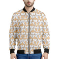 Corgi Butt Pattern Print Men's Bomber Jacket