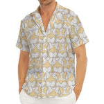 Corgi Butt Pattern Print Men's Deep V-Neck Shirt