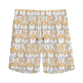 Corgi Butt Pattern Print Men's Athletic Shorts