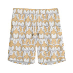 Corgi Butt Pattern Print Men's Sports Shorts