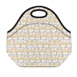 Corgi Butt Pattern Print Neoprene Lunch Bag