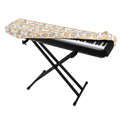 Corgi Butt Pattern Print Piano Keyboard Cover