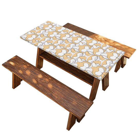 Corgi Butt Pattern Print Picnic Table Cover