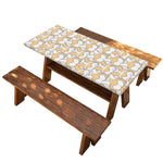 Corgi Butt Pattern Print Picnic Table Cover