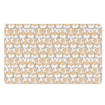 Corgi Butt Pattern Print Polyester Doormat