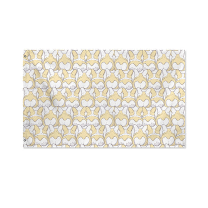 Corgi Butt Pattern Print Polyester Flag