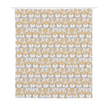 Corgi Butt Pattern Print Polyester Shower Curtain