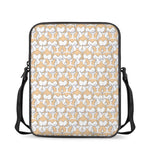 Corgi Butt Pattern Print Rectangular Crossbody Bag