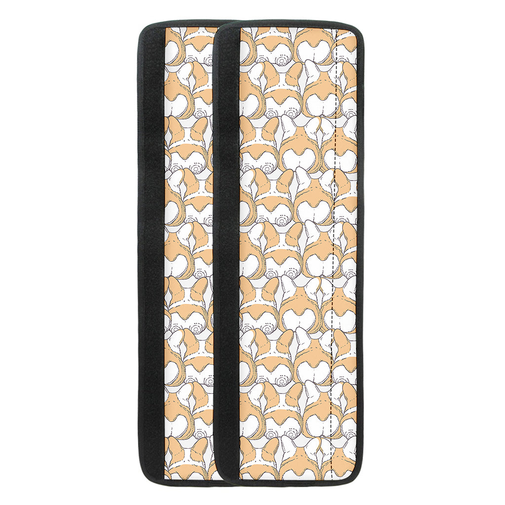 Corgi Butt Pattern Print Refrigerator Handle Covers