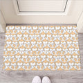 Corgi Butt Pattern Print Rubber Doormat