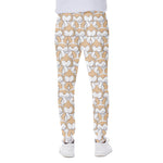 Corgi Butt Pattern Print Scuba Joggers