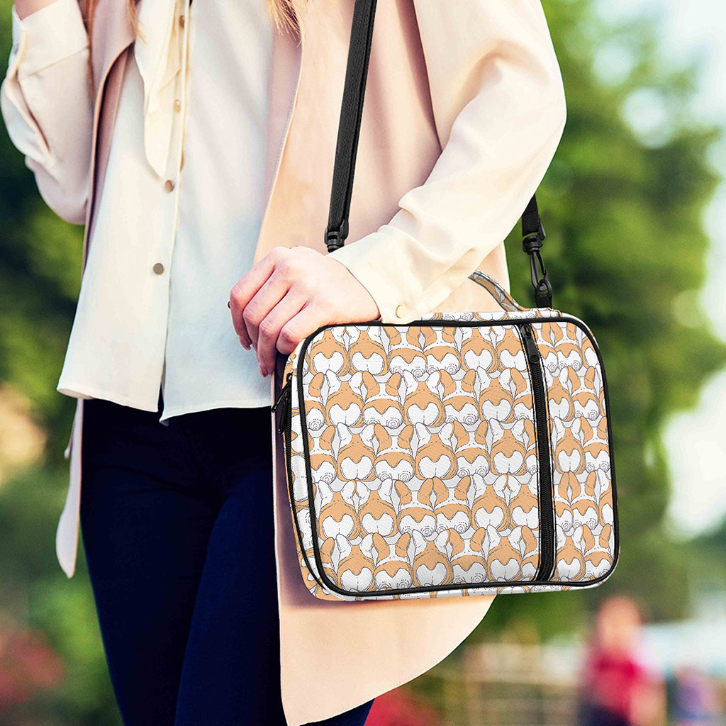 Corgi Butt Pattern Print Shoulder Strap Bible Bag