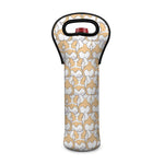 Corgi Butt Pattern Print Single Neoprene Wine Tote