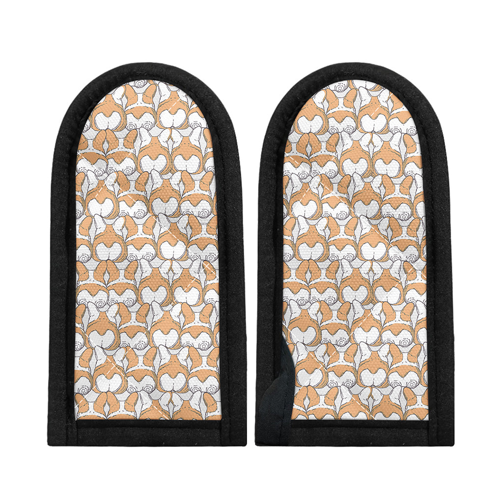 Corgi Butt Pattern Print Skillet Handle Cover