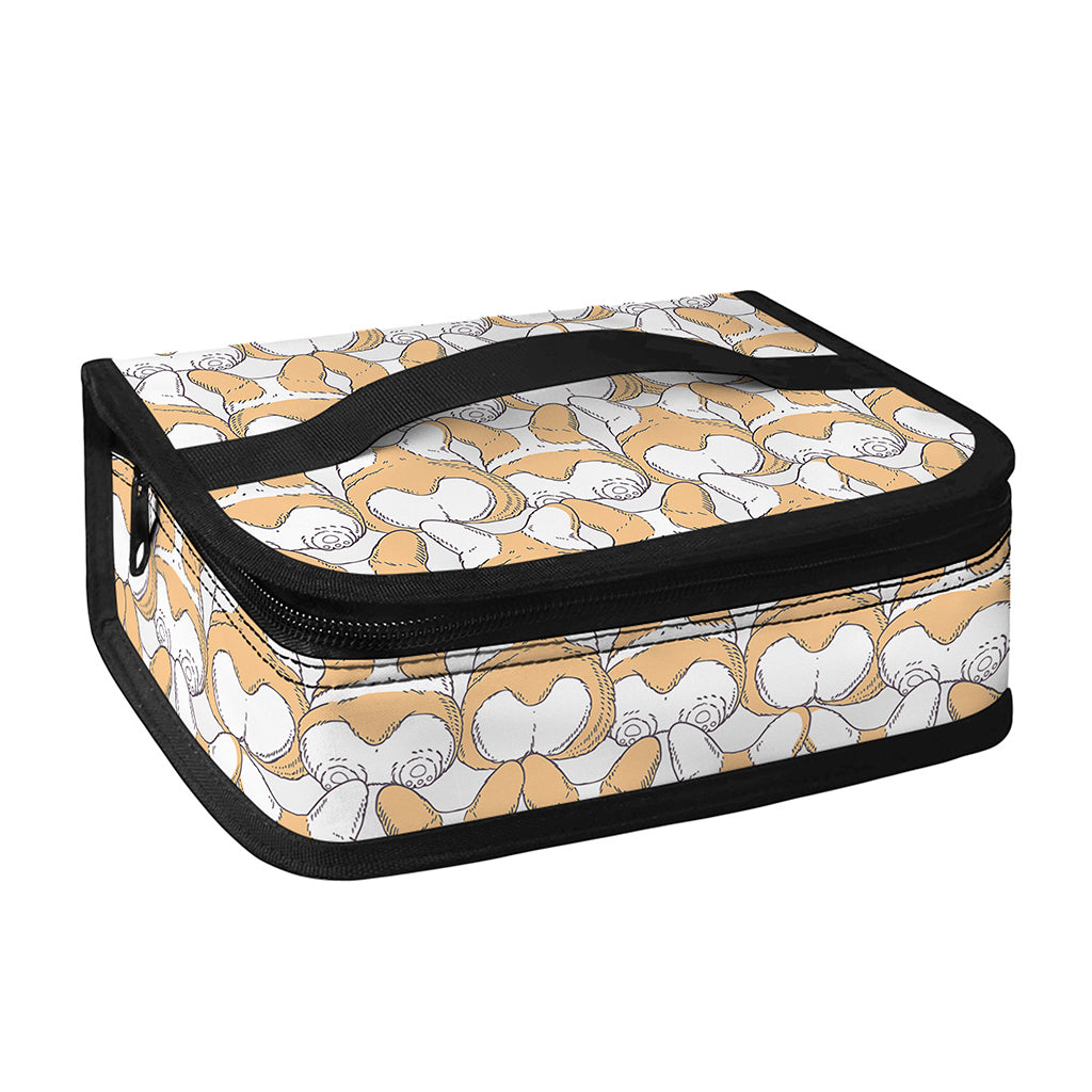 Corgi Butt Pattern Print Small Lunch Bag