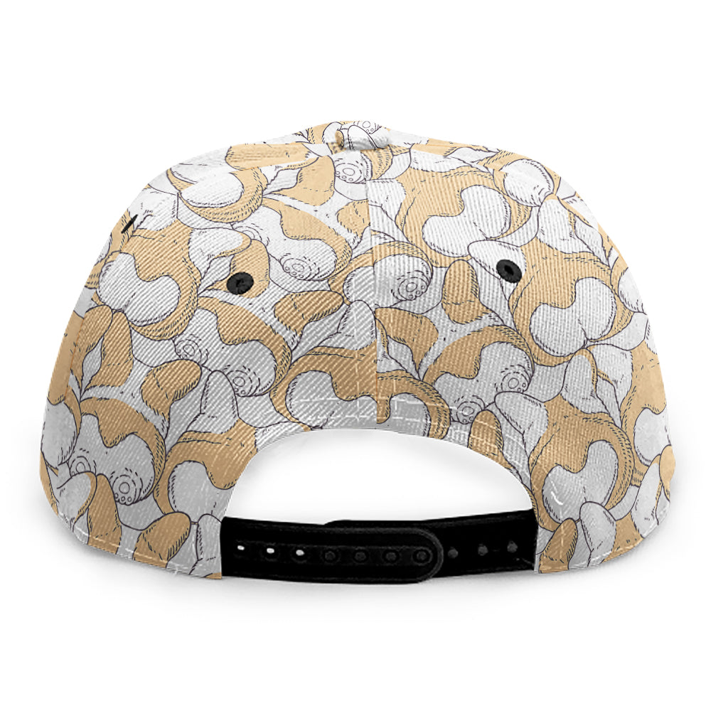 Corgi Butt Pattern Print Snapback Cap