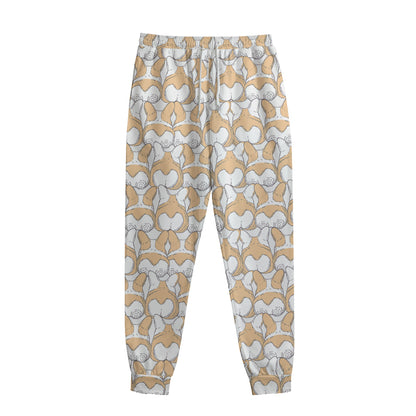 Corgi Butt Pattern Print Sweatpants