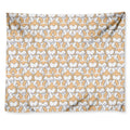 Corgi Butt Pattern Print Tapestry