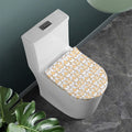 Corgi Butt Pattern Print Toilet Lid Cover