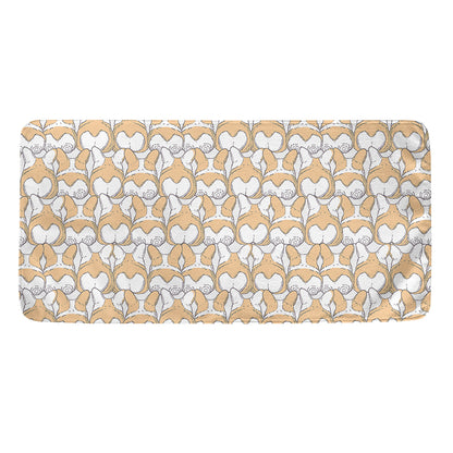 Corgi Butt Pattern Print Towel