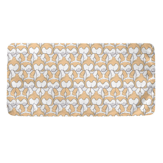 Corgi Butt Pattern Print Towel