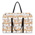 Corgi Butt Pattern Print Utility Tote Bag