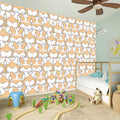 Corgi Butt Pattern Print Wall Sticker