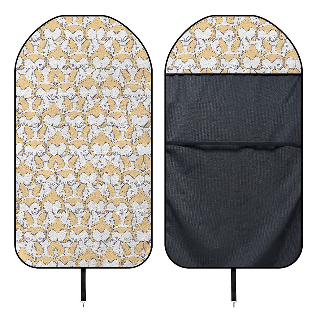 Corgi Butt Pattern Print Waterproof Car Seat Cover