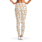 Corgi Butt Pattern Print Women's Leggings