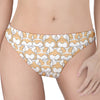 Corgi Butt Pattern Print Women's Thong