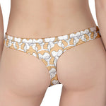 Corgi Butt Pattern Print Women's Thong