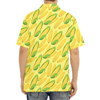 Corn Cob Pattern Print Aloha Shirt