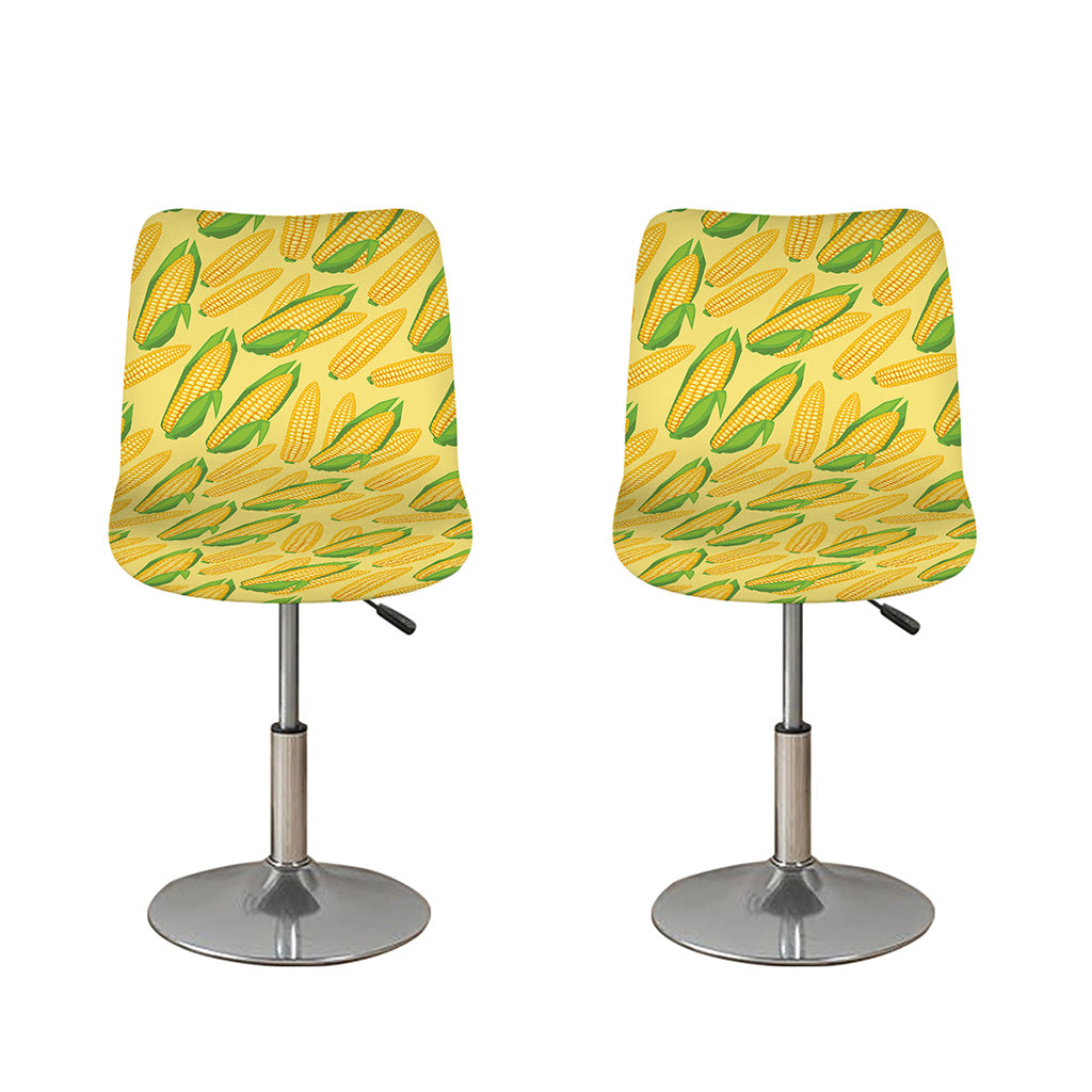 Corn Cob Pattern Print Bar Stool Covers