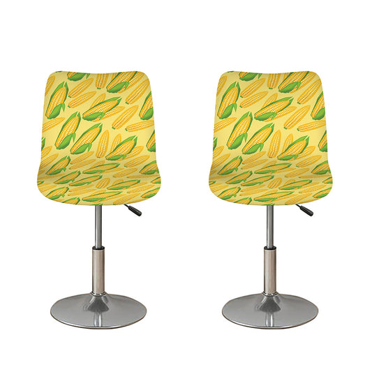 Corn Cob Pattern Print Bar Stool Covers